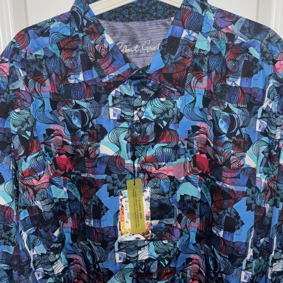 NWT Robert Graham Barley Classic Fit Print Shirt - Picture 4 of 12
